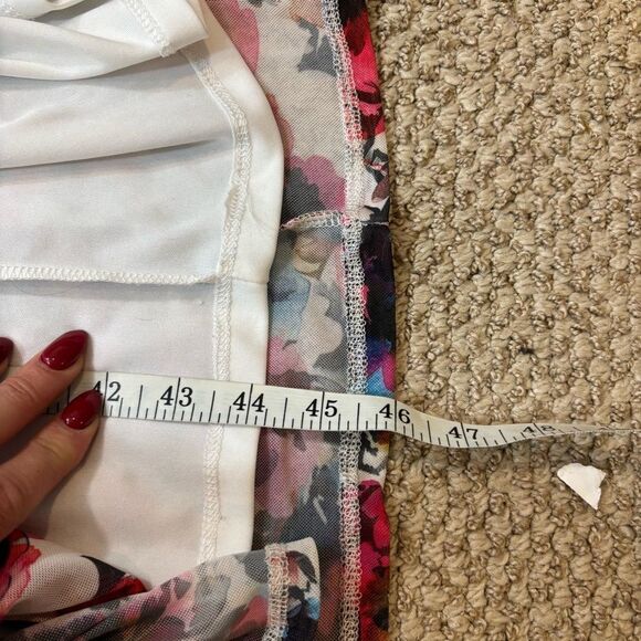 Ladies Torrid Floral Chiffon Maxi‎ Dress Fully Lined Torrid Size 1 Regular 1X - Picture 12 of 13